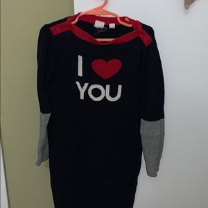 Gap girls I ♥️ You sweater dress
